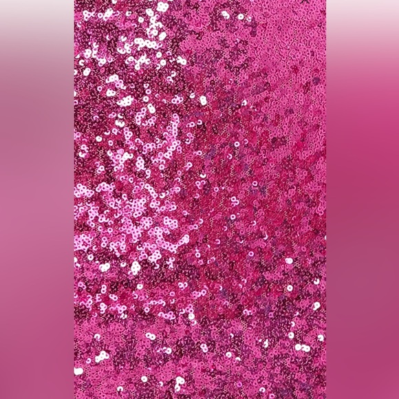 Hello Molly Sexy Glamorous Pink Sequin Open Back Mini Cocktail Party Dress Sz 6 - Picture 13 of 14